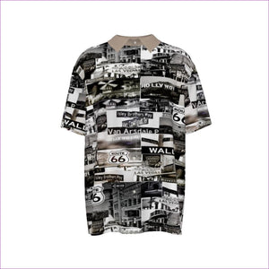 gray Greyed Streets Men's Imitation Silk Short-Sleeved Shirt - Men's T-Shirts at TFC&H Co.