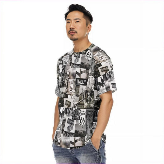 gray Greyed Streets Men's O-neck Short Sleeve T-shirt - Men's T-Shirt at TFC&H Co.