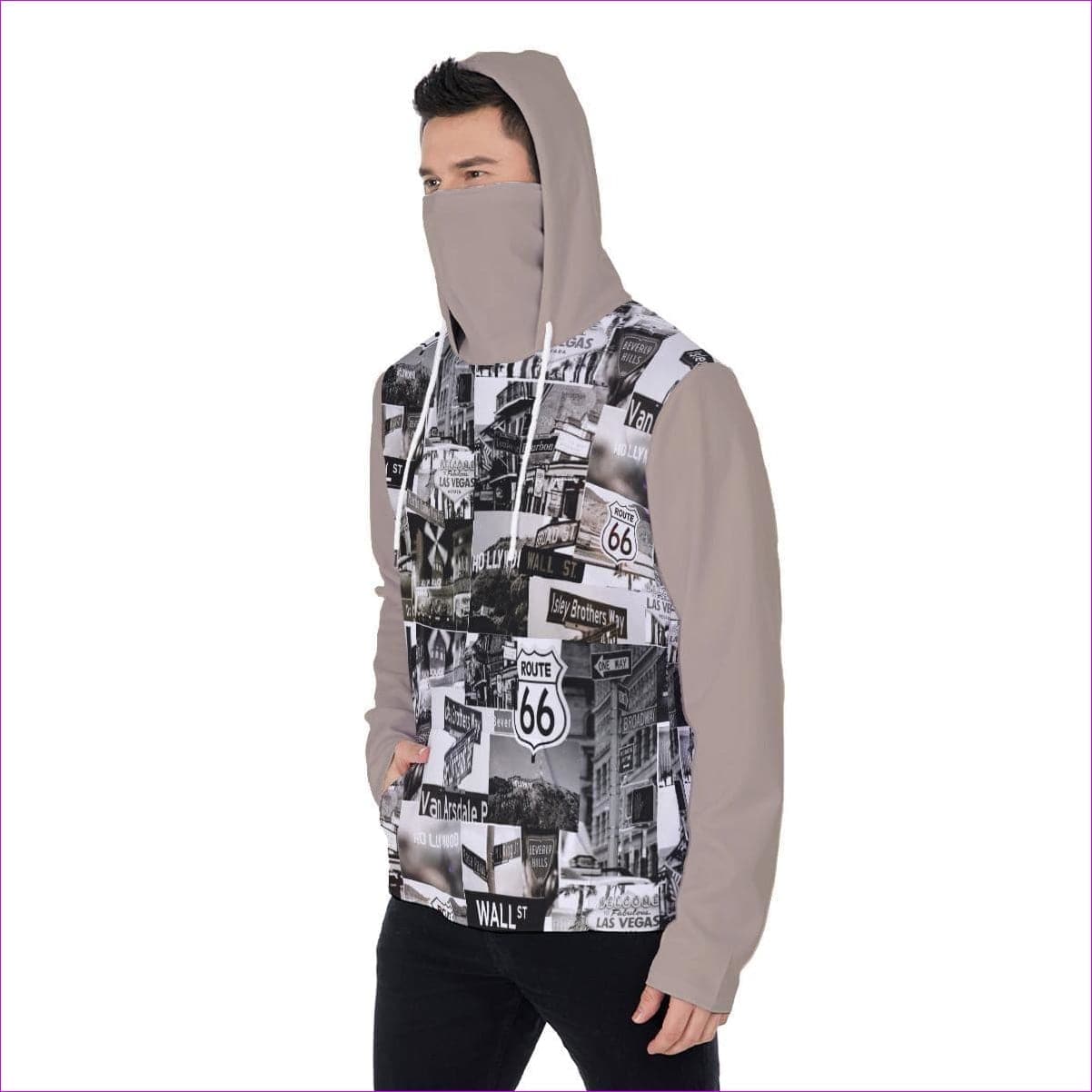 - Greyed Streets Men's Pullover Hoodie With Mask - Mens Hoodie at TFC&H Co.