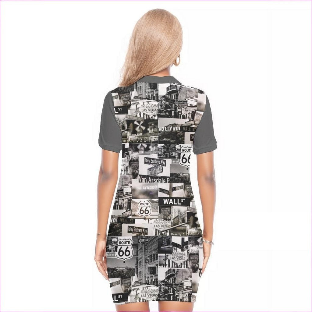 Greyed Streets Womens Polo Collar Dress - women's dress at TFC&H Co.