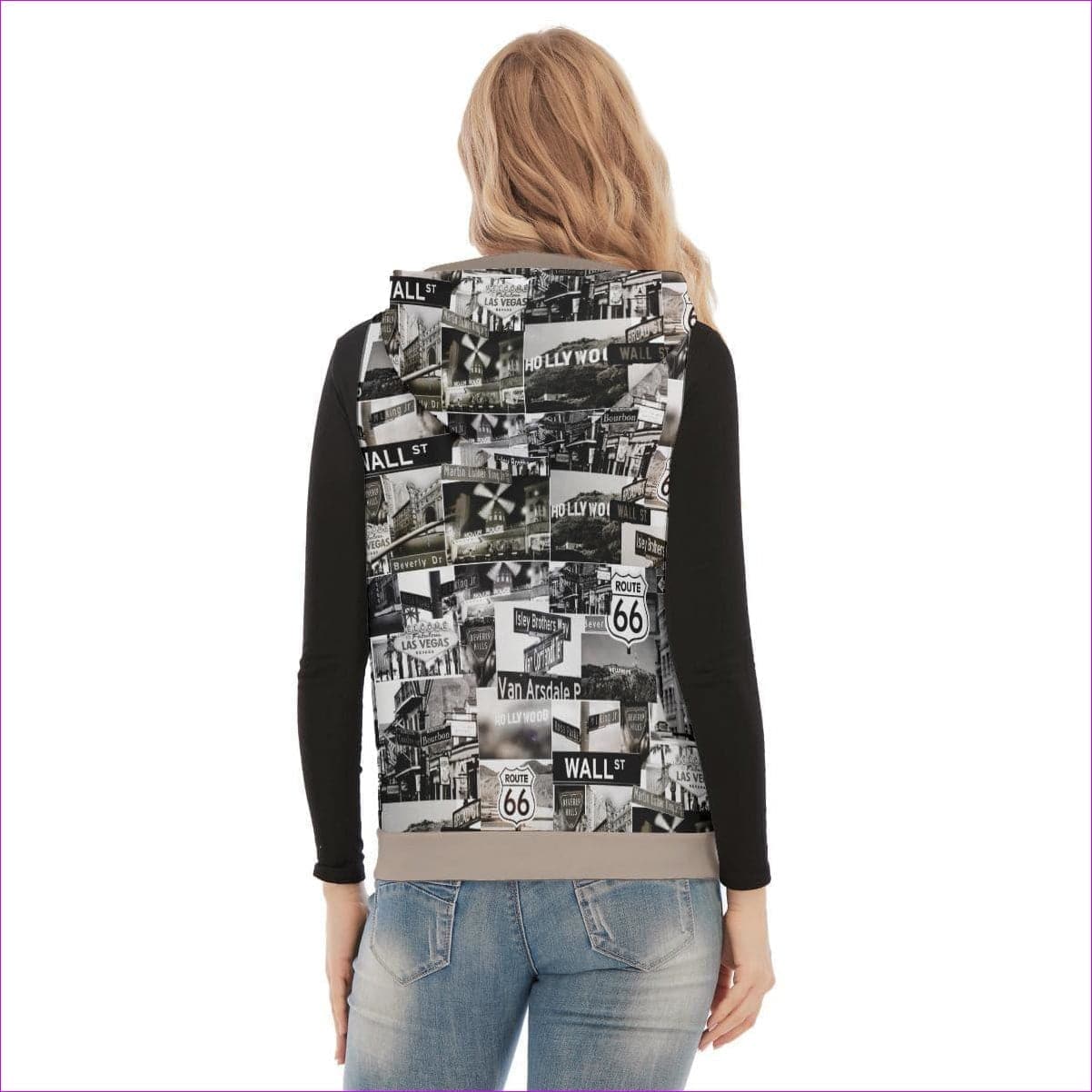 - Greyed Streets Womens Sleeveless Zipper Hoodie - womens hoodie at TFC&H Co.