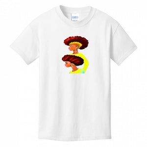 Kids T-Shirts White - Grunge Fro Kids T-Shirt - kids t-shirt at TFC&H Co.