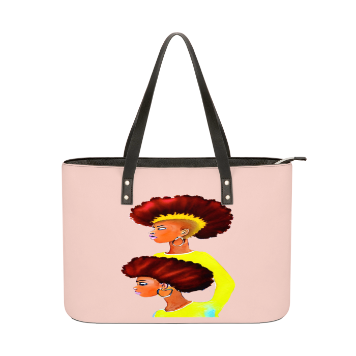 Cloud Pink ONE SIZE - Grunge Fro Leather Shoulder Bag - 10 colors - handbag at TFC&H Co.