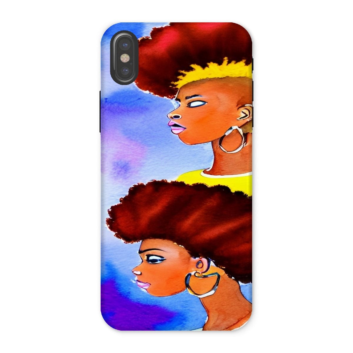 iPhone X - Grunge Fro Tough Phone Case - Phone & Tablet Cases at TFC&H Co.