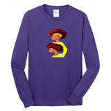 Unisex Long Sleeve Purple - Grunge Fro Unisex Long Sleeve T-Shirt - unisex t-shirt at TFC&H Co.