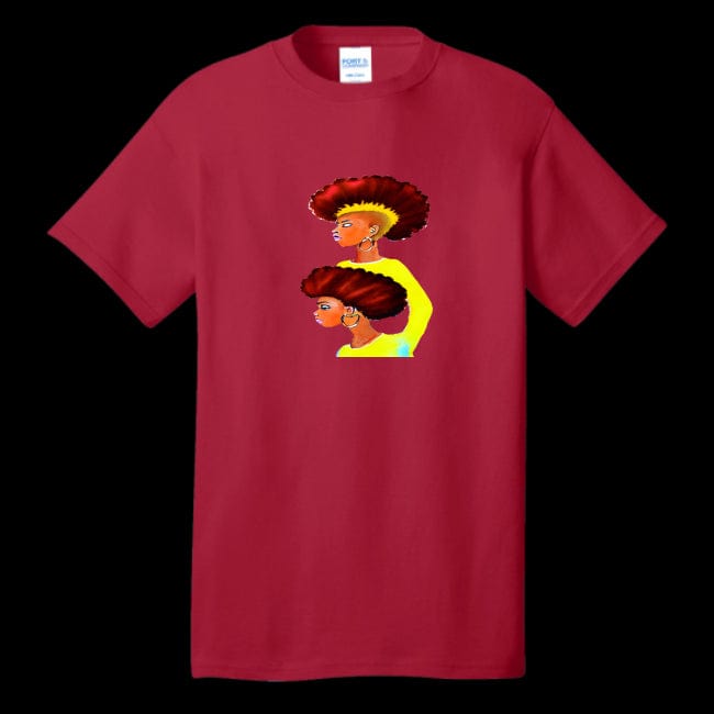 Unisex T-Shirt Red - Grunge Fro Unisex T-shirt - unisex t-shirt at TFC&H Co.