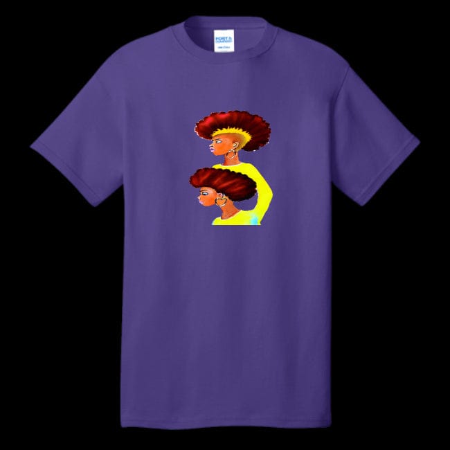 Unisex T-Shirt Purple - Grunge Fro Unisex T-shirt - unisex t-shirt at TFC&H Co.