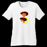 Womens T-Shirt White - Grunge Fro Women's T-Shirt - womens t-shirt at TFC&H Co.