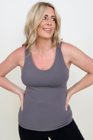 DARK VIOLET - 7 Colors - FawnFit Long Length Lift Tank 2.0 - Ships from The US - Tank Tops & Camis at TFC&H Co.