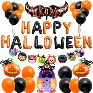 Owl - Halloween Balloon Bunch - Halloween Decoration at TFC&H Co.