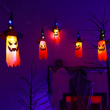 Orange - Halloween Ghost Light String - Halloween LED Light String at TFC&H Co.