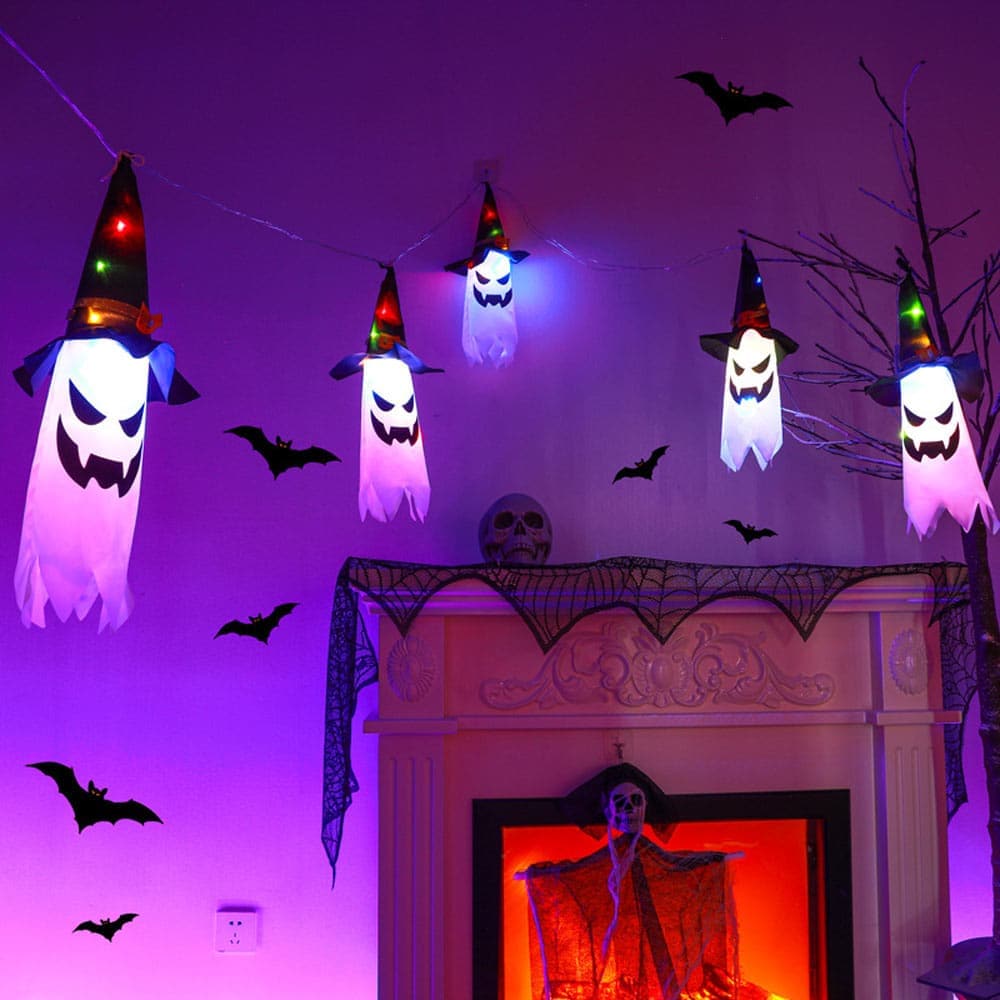 Halloween Ghost Light String - Halloween LED Light String at TFC&H Co.