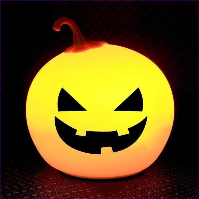 Cute Grin Halloween Touch Light Pumpkin Lamp - Halloween Decoration at TFC&H Co.