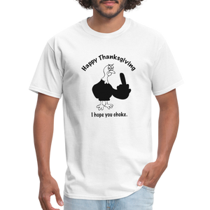 - Happy Thanksgiving Unisex Classic T-Shirt - Unisex Classic T-Shirt | Fruit of the Loom 3930 at TFC&H Co.