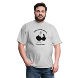 heather gray - Happy Thanksgiving Unisex Classic T-Shirt - Unisex Classic T-Shirt | Fruit of the Loom 3930 at TFC&H Co.