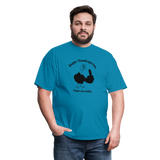 turquoise - Happy Thanksgiving Unisex Classic T-Shirt - Unisex Classic T-Shirt | Fruit of the Loom 3930 at TFC&H Co.