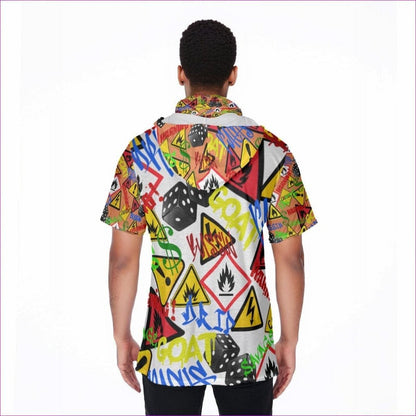 Hazard Men's T-Shirt With Mask - men's t-shirt with hood & face mask at TFC&H Co.
