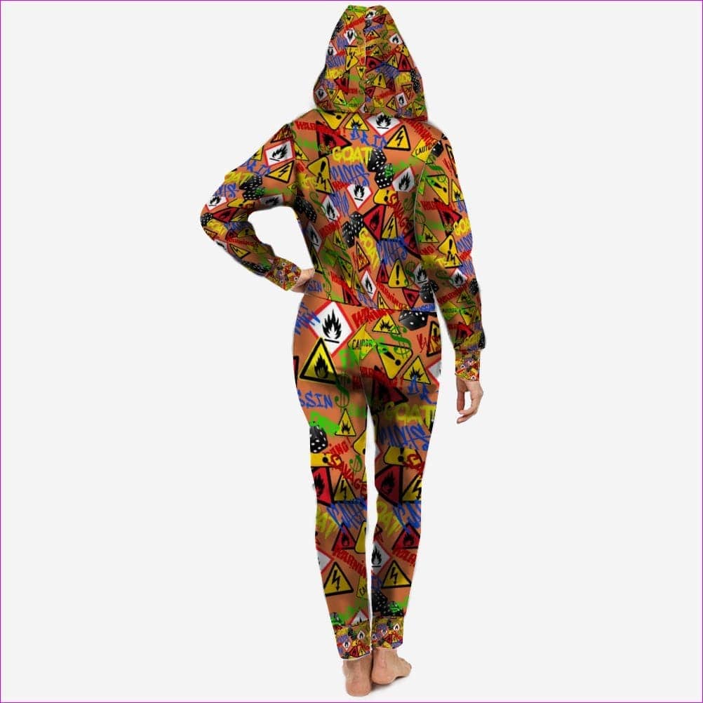 - Hazard One Piece Hoodie Zipper Jumpsuit - unisex jumpsuit at TFC&H Co.