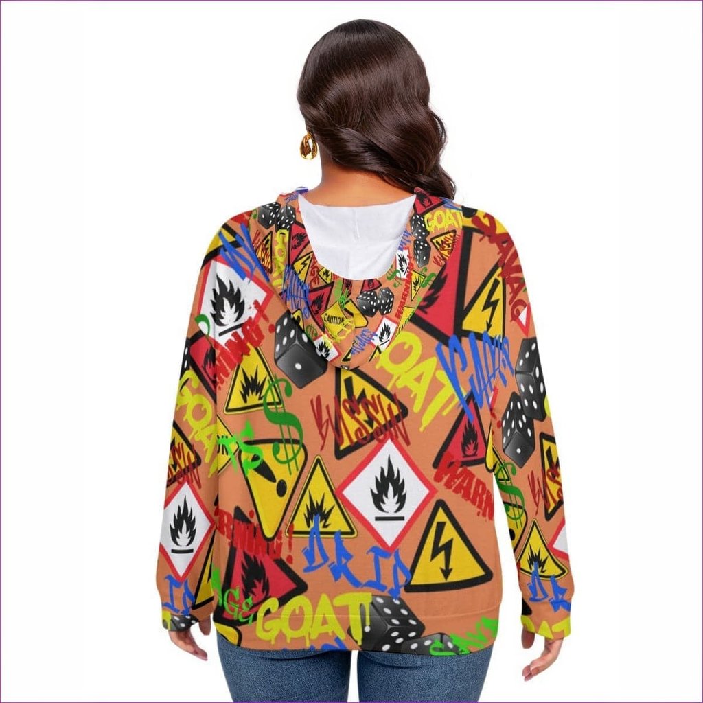 - Hazard Womens Hoodie Voluptuous (+) Plus Size - Womens Hoodie at TFC&H Co.