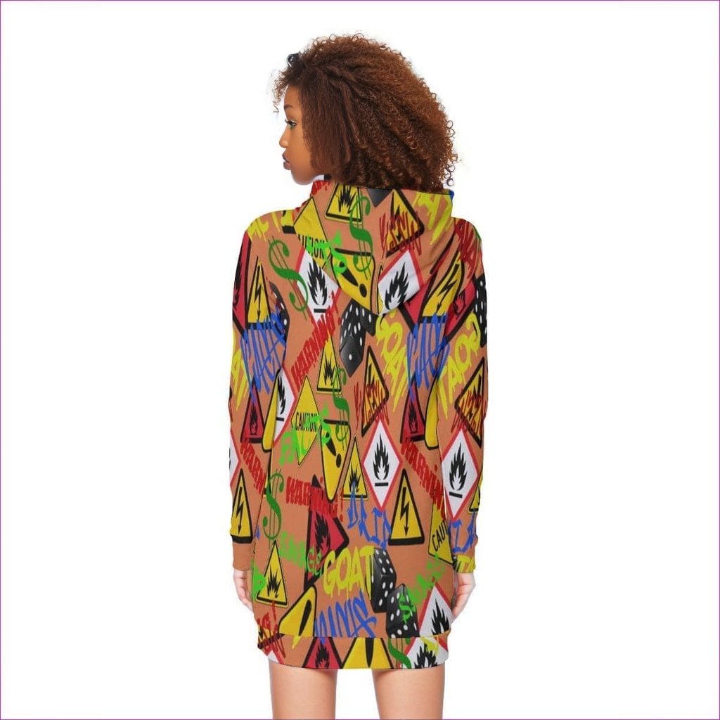 Hazard Womens Long Hoodie - women's hoodie dress at TFC&H Co.