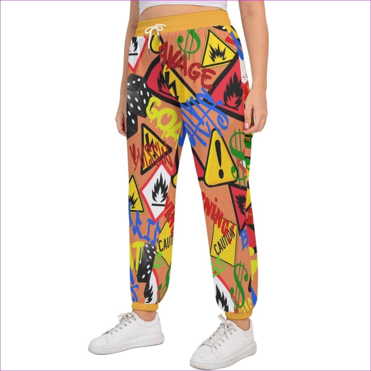 Hazard Womens Sports Trousers With Waist Drawstring Voluptuous (+) Plus Size - women's sweatpants at TFC&H Co.