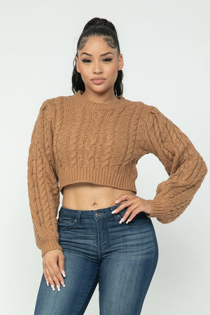 - Hot & Cold Cable Pullover Sweater - 4 colors - Ships from The US - womens sweater at TFC&H Co.