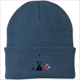 I Am A Money Magnet Knit Cap Millennium Blue One Size - I Am A Money Magnet Embroidered Caps & Beanies - Hat at TFC&H Co.