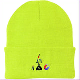 I Am A Money Magnet Knit Cap Neon Yellow One Size I Am A Money Magnet Embroidered Caps & Beanies - Hat at TFC&H Co.