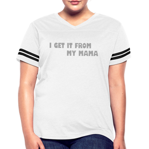 - I Get it from My Mama Glitz Print Women’s Vintage Sport T-Shirt - Women’s Vintage Sport T-Shirt | LAT 3537 at TFC&H Co.
