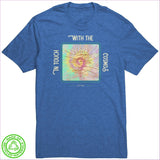 Blue Heather In Touch Recycled Fabric Unisex Tee - Unisex T-Shirt at TFC&H Co.
