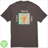 Deep Brown Heather In Touch Recycled Fabric Unisex Tee - Unisex T-Shirt at TFC&H Co.