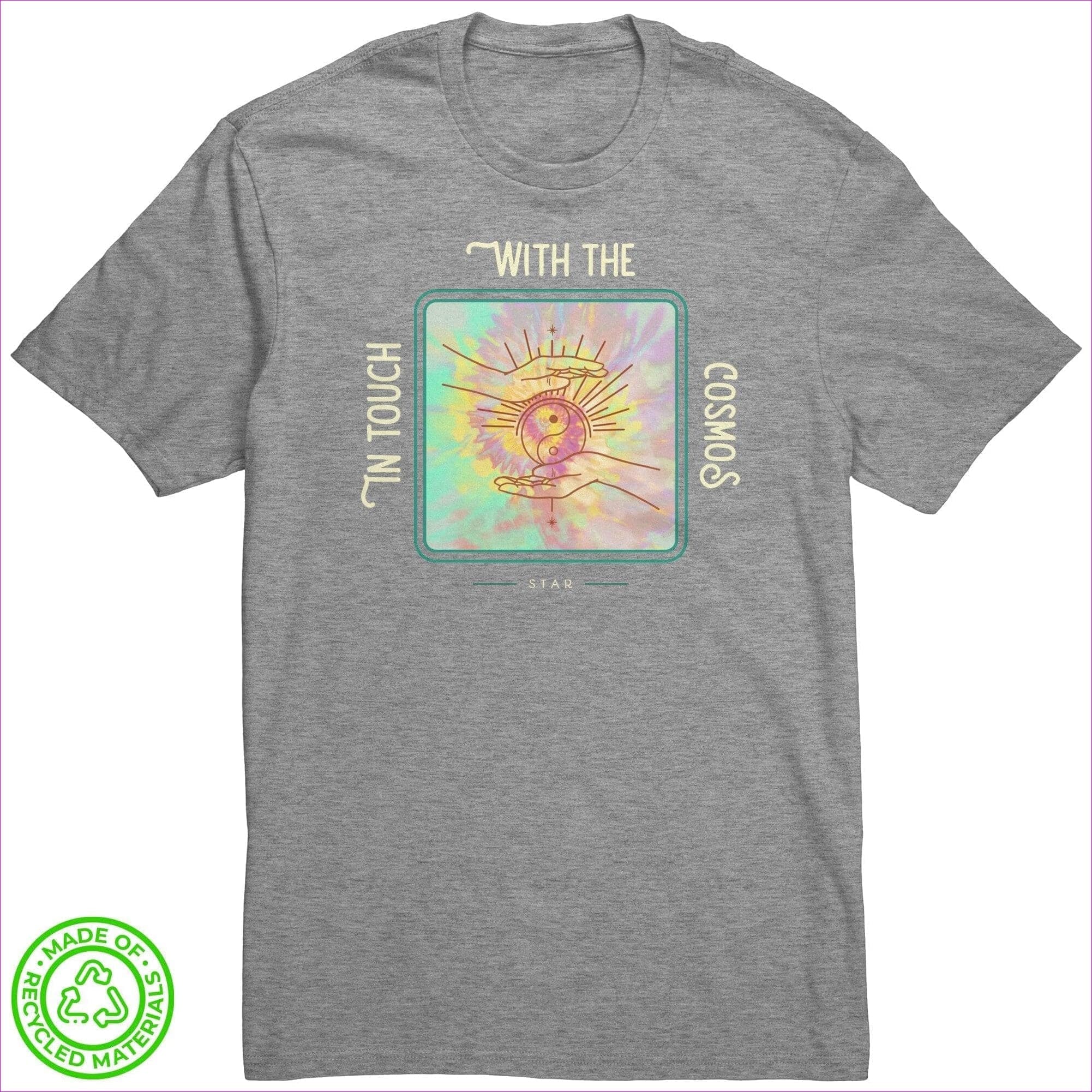 Light Heather Grey In Touch Recycled Fabric Unisex Tee - Unisex T-Shirt at TFC&H Co.