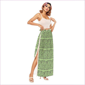 - Intricate Womens Side Split Skirt - Green - womens skirt at TFC&H Co.