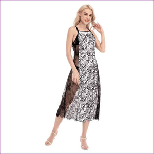 White - Intricately Sexy Womens Lace Cami Dress - womens dress at TFC&H Co.