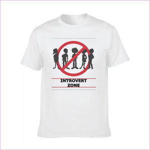 White Introvert Men's Graphic Tee | Cotton - Men's T-Shirt at TFC&H Co.