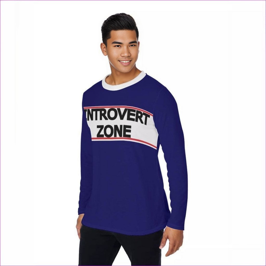 Introvert Men's Long Sleeve T-Shirt - men's t-shirt at TFC&H Co.