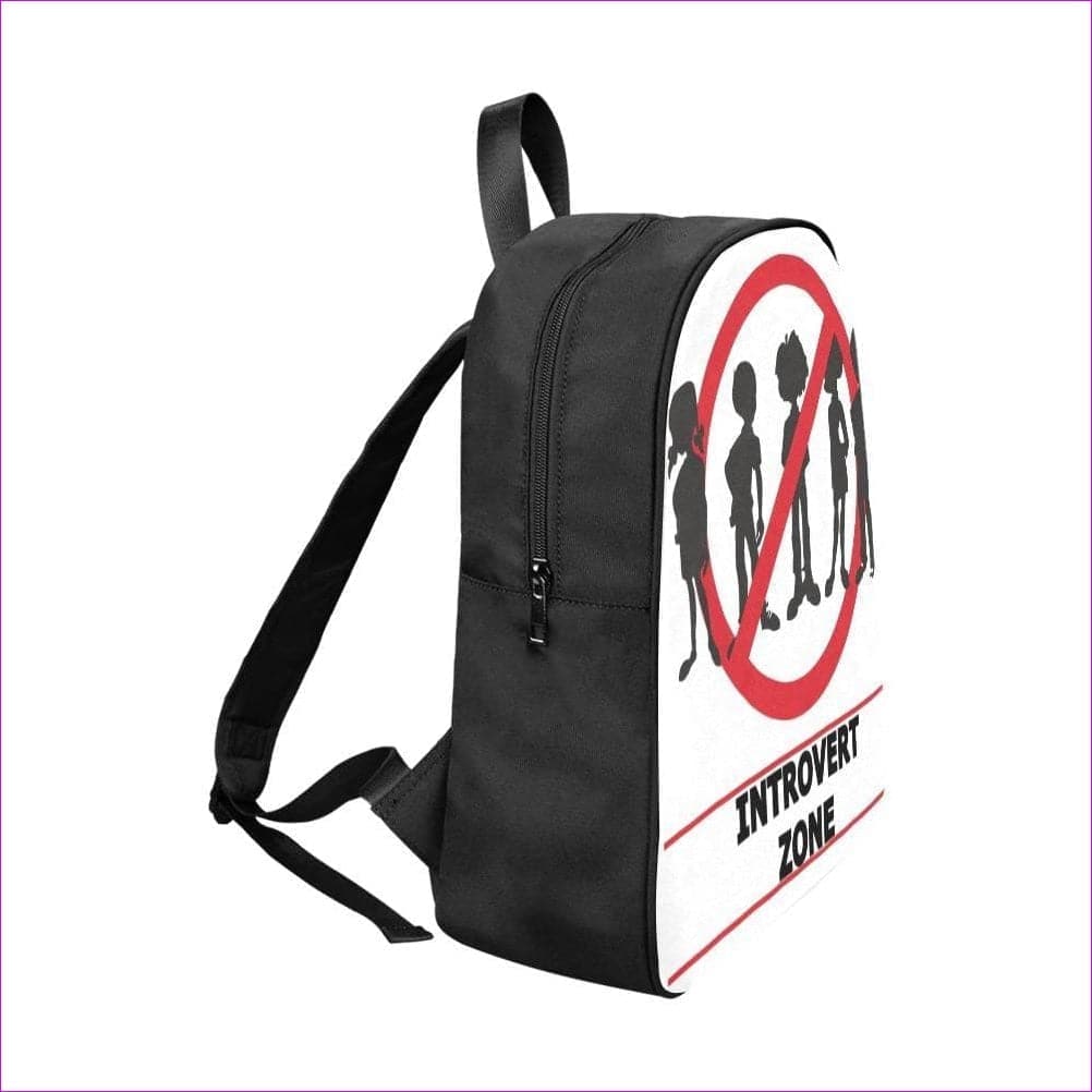 Introvert Zone Canvas Backpack - Backpacks at TFC&H Co.