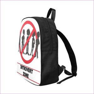 - Introvert Zone Canvas Backpack - Backpacks at TFC&H Co.