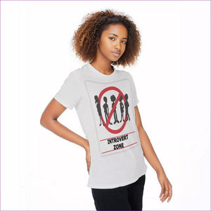 Introvert Zone Round Neck T-Shirt - women's t-shirt at TFC&H Co.