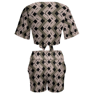 - Ishan Two Piece Beach Short Outfit Set - womens top & short set at TFC&H Co.