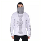 White - Isis Men's Pullover Hoodie With Mask - mens hoodie at TFC&H Co.