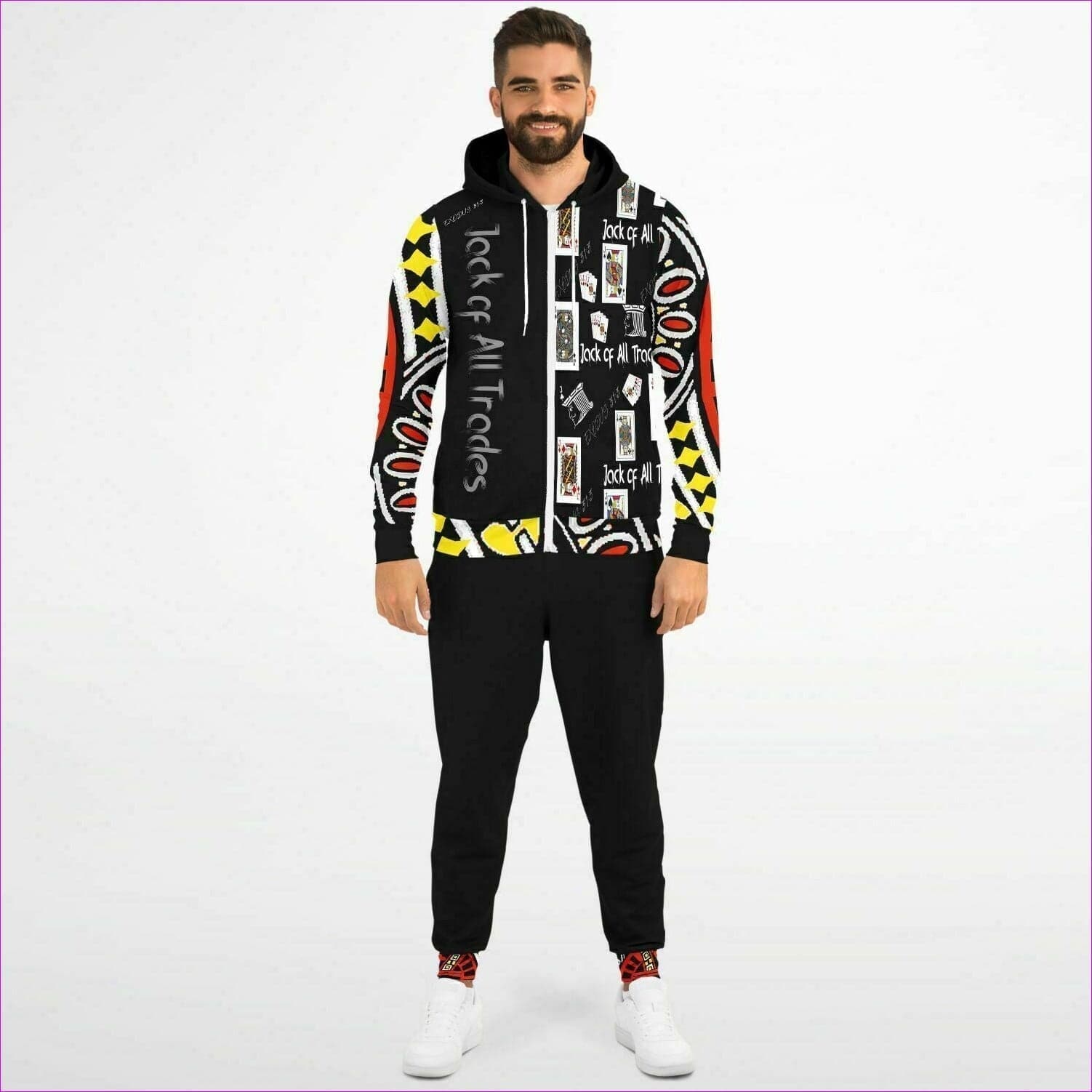 Jack Of All Trades Men's Jogging Suit - Fashion Ziphoodie & Jogger - AOP at TFC&H Co.