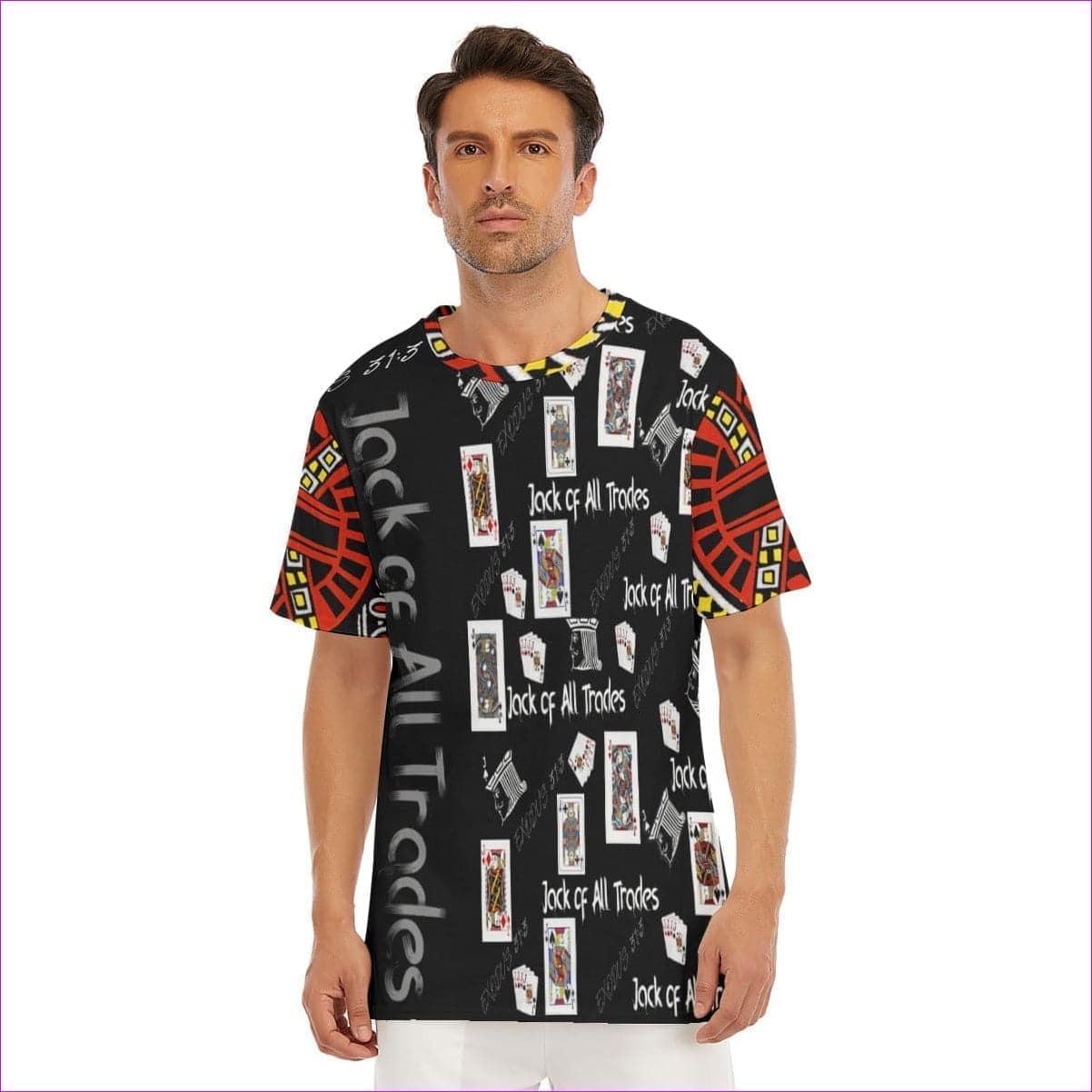 - Jack Of All Trades Men's O-Neck T-Shirt | 100% Cotton - Mens T-Shirts at TFC&H Co.