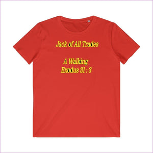 Red - Jack of All Trades Men's Organic Tee - Mens T-Shirt at TFC&H Co.