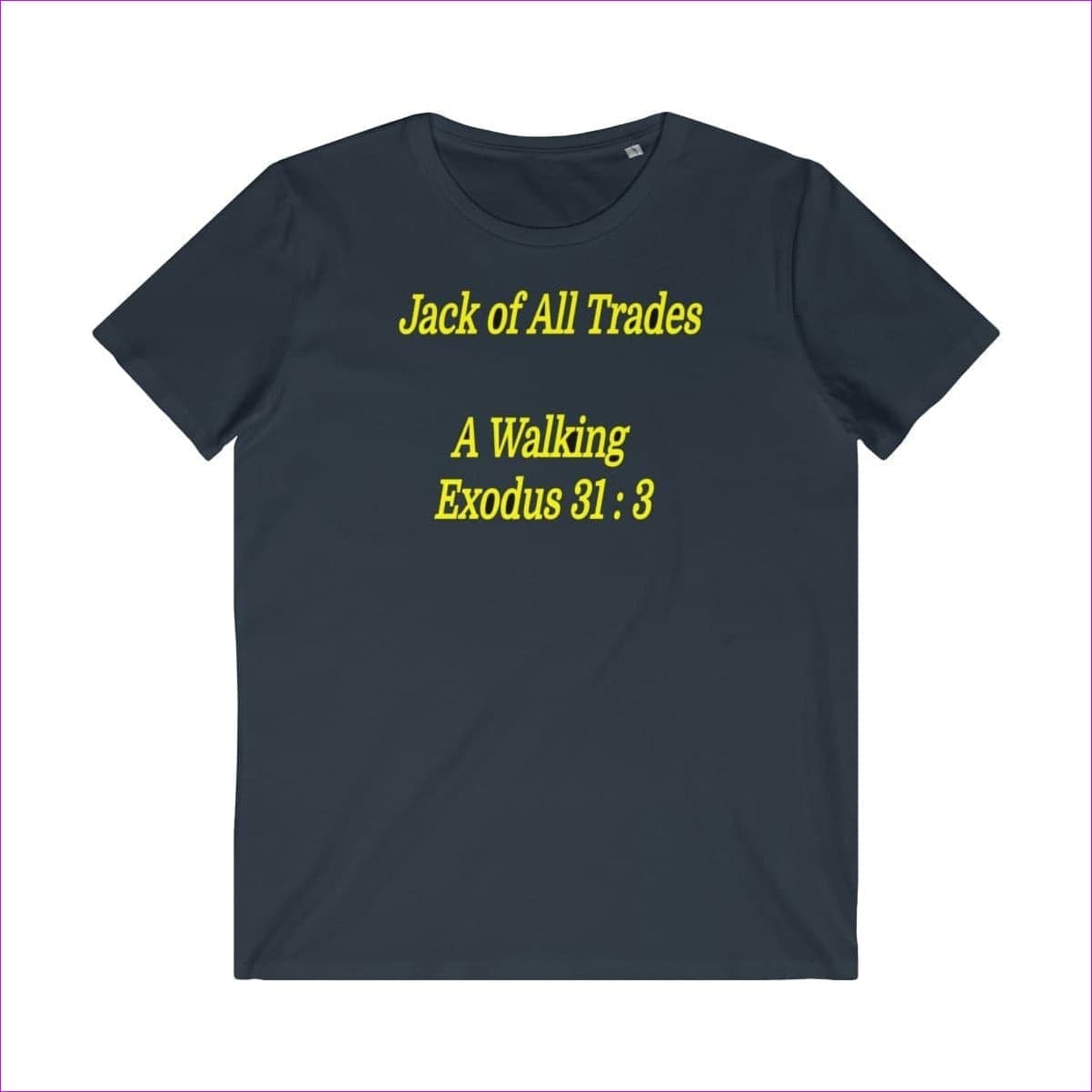 Navy Jack of All Trades Men's Organic Tee - Men's T-Shirt at TFC&H Co.