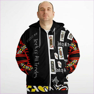 Jack Of All Trades Men's Zip Hoodie Voluptuous (+) Size - men's hoodie at TFC&H Co.