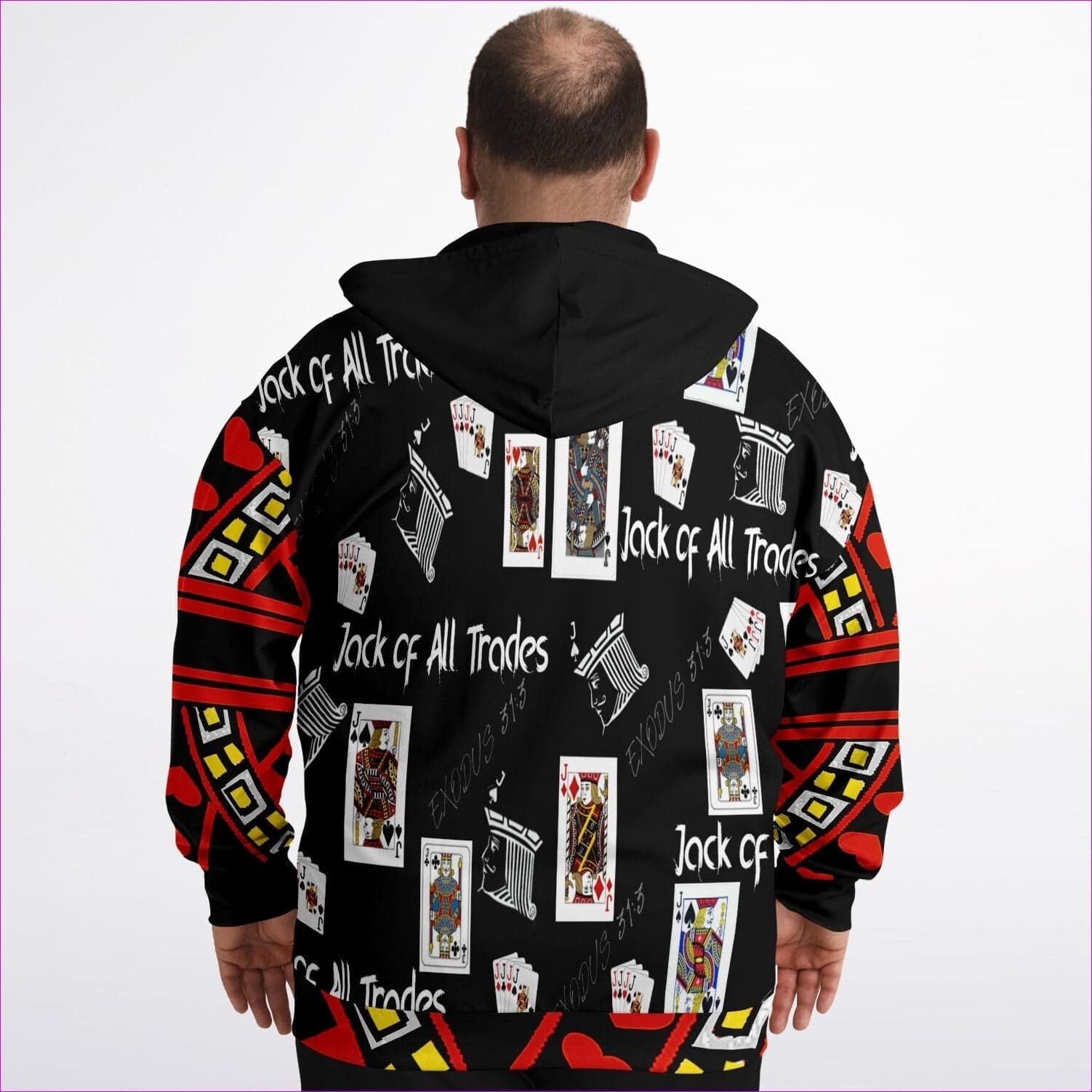 - Jack Of All Trades Men's Zip Hoodie Voluptuous (+) Size - mens hoodie at TFC&H Co.