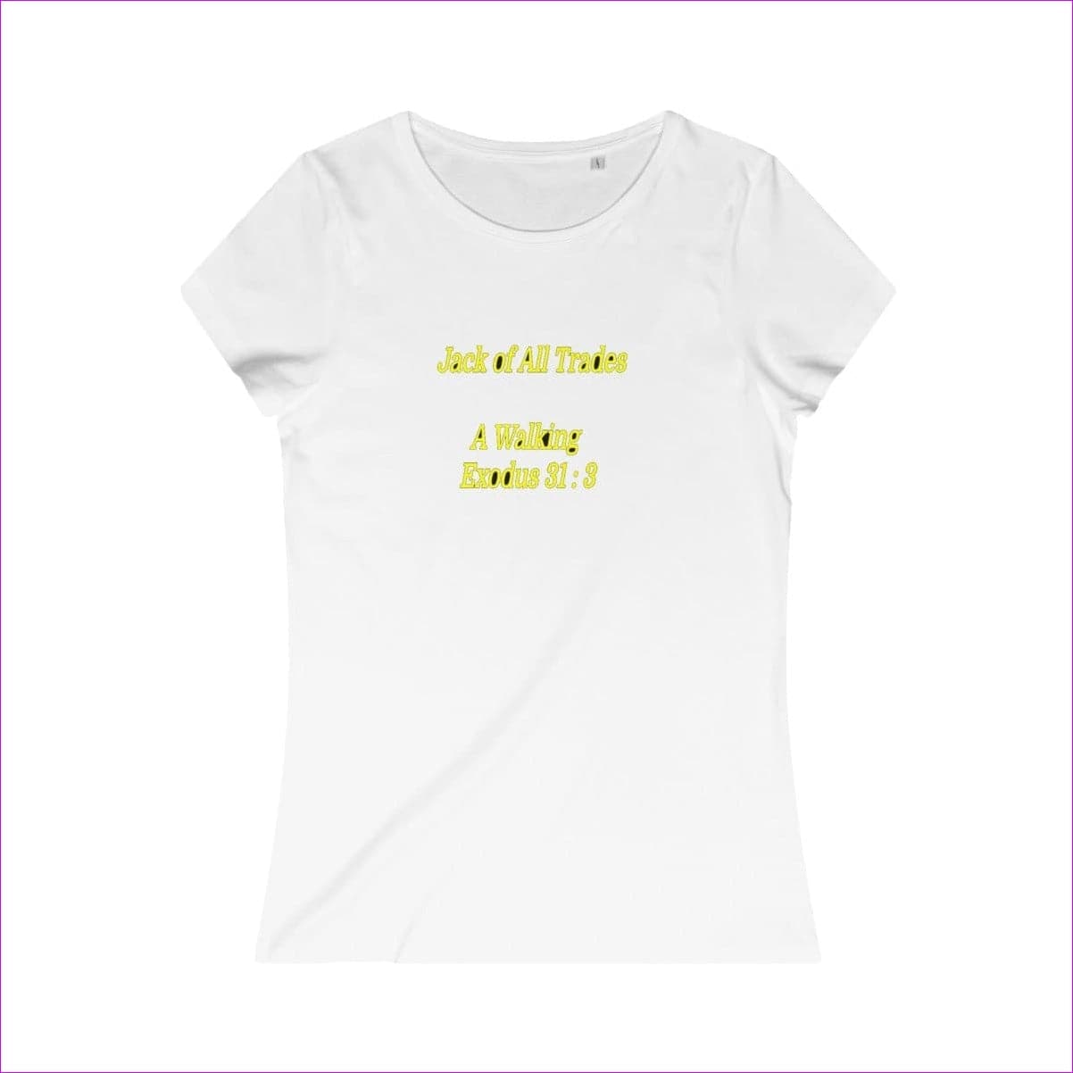 White Jack of All Trades Womens Organic Tee - women's T-Shirt at TFC&H Co.