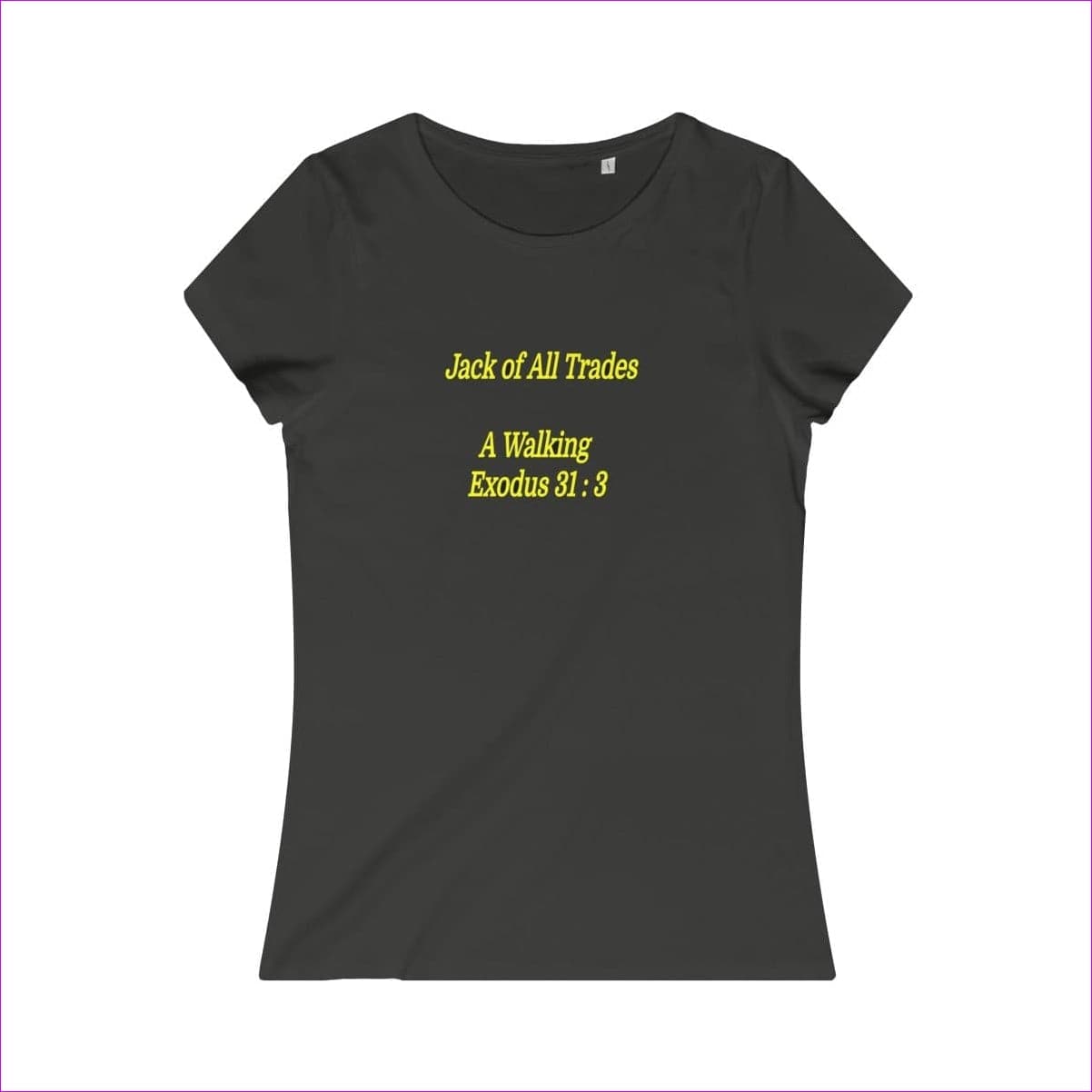 Anthracite - Jack of All Trades Womens Organic Tee - womens T-Shirt at TFC&H Co.