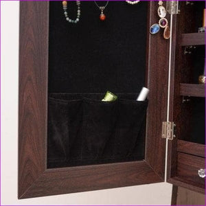 Jewelry Storage Mirror Cabinet with LED Light - jewelry Cabinet at TFC&H Co.